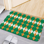 Irish Themed Argyle Pattern Print Indoor Door Mat
