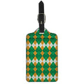 Irish Themed Argyle Pattern Print Luggage Tag