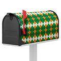 Irish Themed Argyle Pattern Print Mailbox Cover