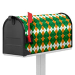 Irish Themed Argyle Pattern Print Mailbox Cover