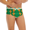 Irish Themed Argyle Pattern Print Men's Briefs