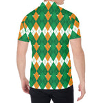 Irish Themed Argyle Pattern Print Men's Shirt
