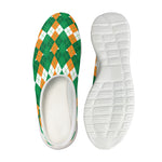Irish Themed Argyle Pattern Print Mesh Casual Shoes