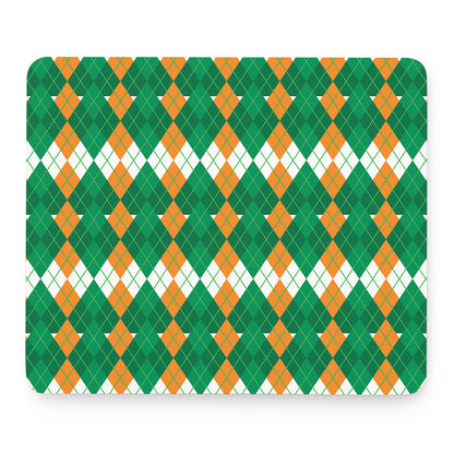Irish Themed Argyle Pattern Print Mouse Pad