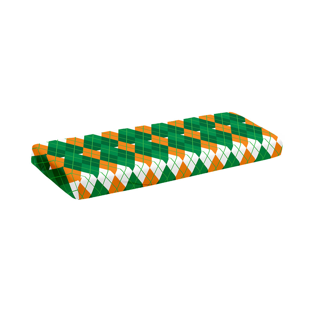 Irish Themed Argyle Pattern Print Piano Keyboard Cover