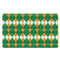 Irish Themed Argyle Pattern Print Polyester Doormat