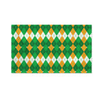 Irish Themed Argyle Pattern Print Polyester Flag