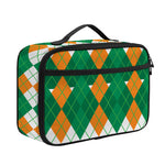 Irish Themed Argyle Pattern Print Portable Lunch Bag