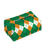 Irish Themed Argyle Pattern Print Rectangle Tissue Box Cover