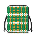 Irish Themed Argyle Pattern Print Rectangular Crossbody Bag