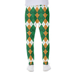 Irish Themed Argyle Pattern Print Scuba Joggers