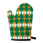 Irish Themed Argyle Pattern Print Single Oven Mitt