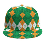 Irish Themed Argyle Pattern Print Snapback Cap