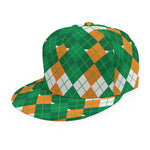 Irish Themed Argyle Pattern Print Snapback Cap