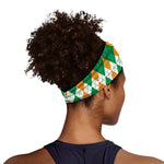 Irish Themed Argyle Pattern Print Sports Headband