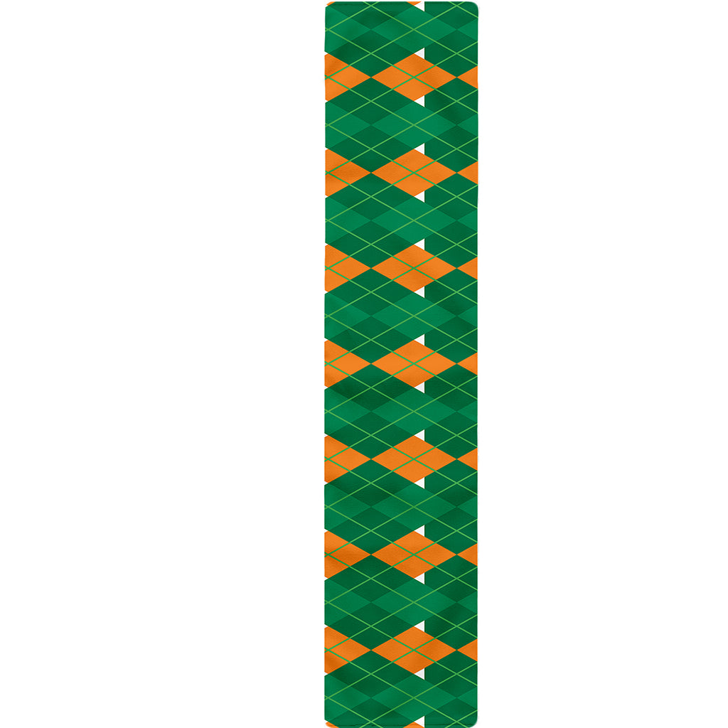 Irish Themed Argyle Pattern Print Table Runner