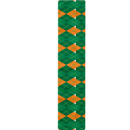 Irish Themed Argyle Pattern Print Table Runner