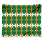 Irish Themed Argyle Pattern Print Tapestry