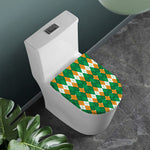Irish Themed Argyle Pattern Print Toilet Lid Cover
