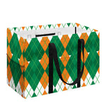 Irish Themed Argyle Pattern Print Utility Tote Bag