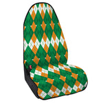 Irish Themed Argyle Pattern Print Waterproof Car Seat Cover