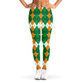Irish Themed Argyle Pattern Print Women's Leggings