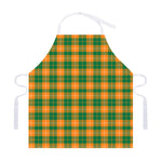 Irish Themed Plaid Pattern Print Adjustable Apron