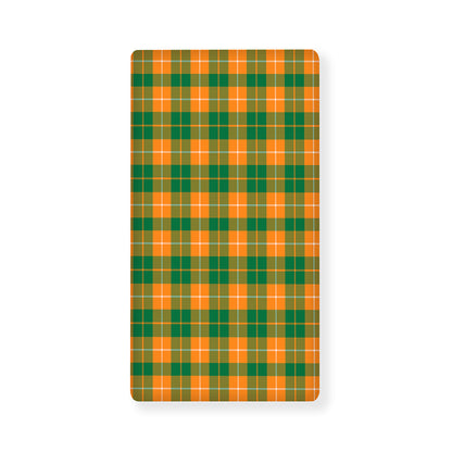 Irish Themed Plaid Pattern Print Baby Crib Sheet