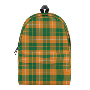 Irish Themed Plaid Pattern Print Backpack