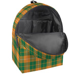 Irish Themed Plaid Pattern Print Backpack