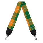 Irish Themed Plaid Pattern Print Bag Strap