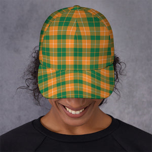 Irish Themed Plaid Pattern Print Baseball Cap