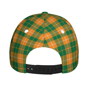 Irish Themed Plaid Pattern Print Baseball Cap