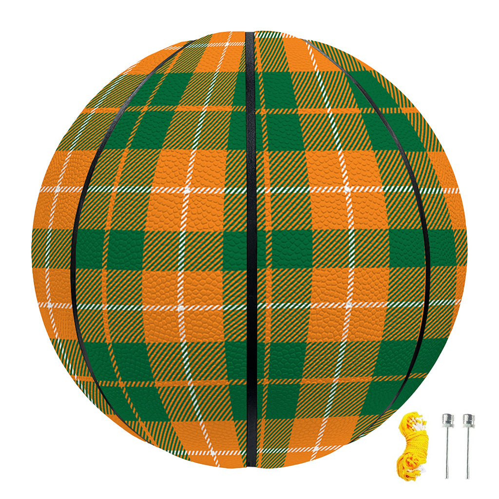 Irish Themed Plaid Pattern Print Basketball