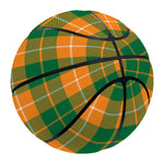 Irish Themed Plaid Pattern Print Basketball