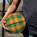 Irish Themed Plaid Pattern Print Basketball
