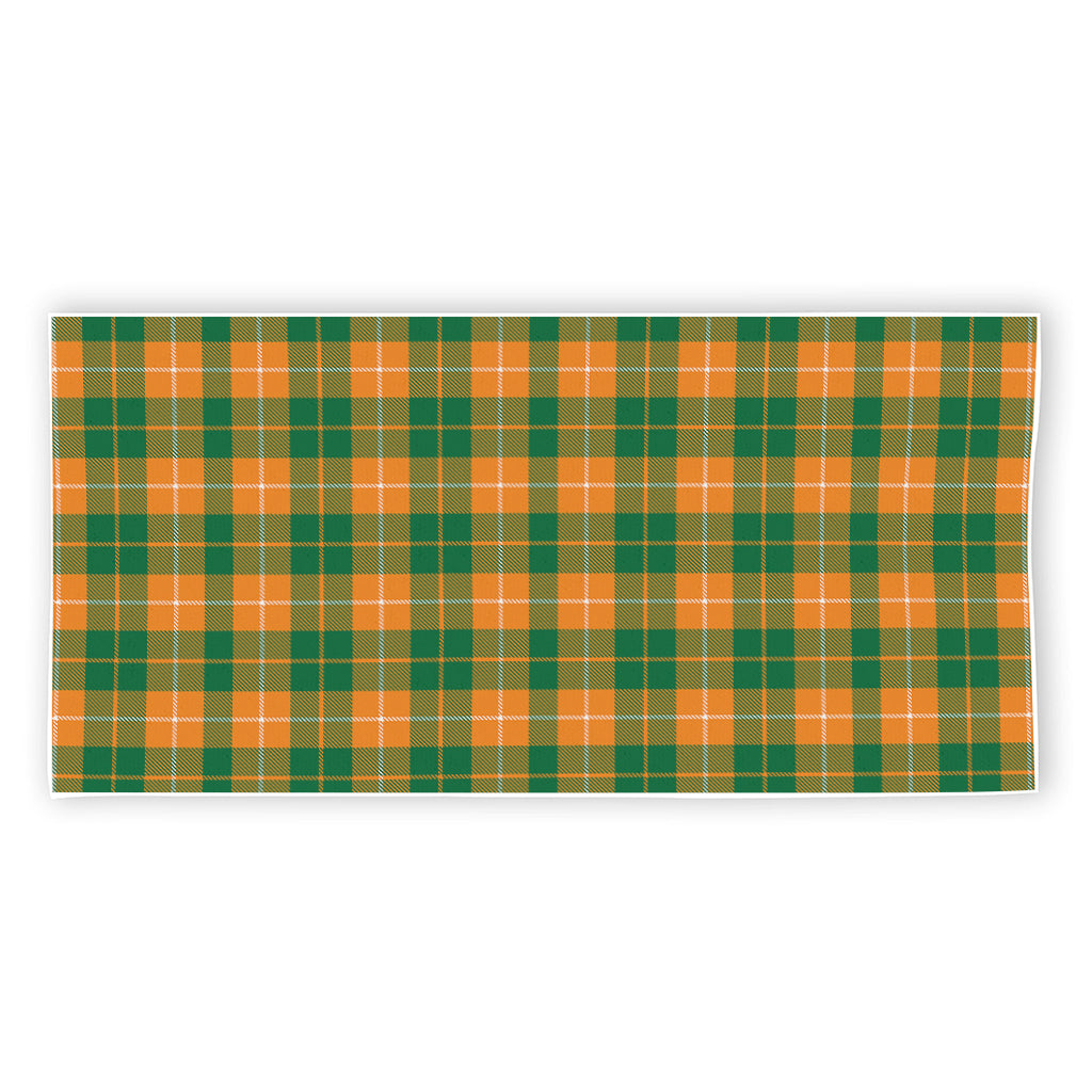 Irish Themed Plaid Pattern Print Beach Towel