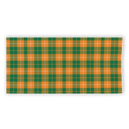 Irish Themed Plaid Pattern Print Beach Towel