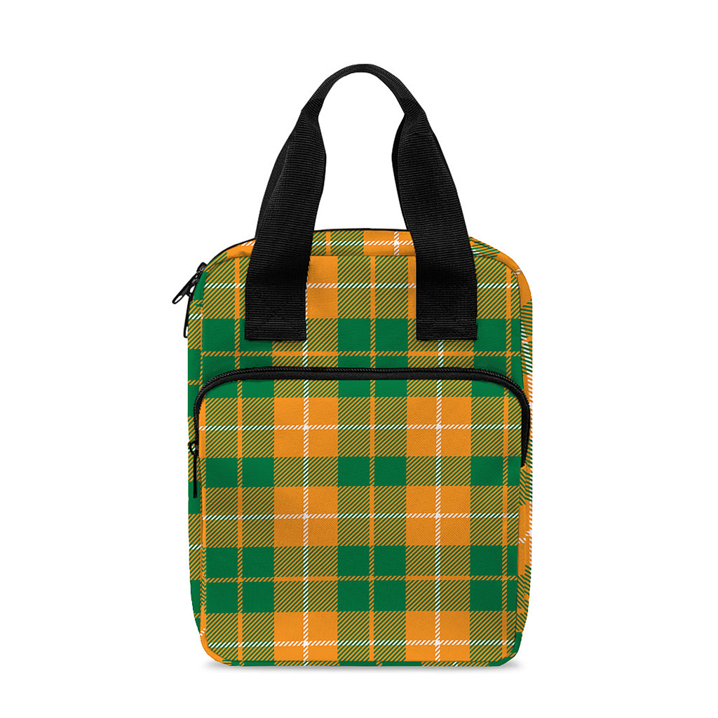 Irish Themed Plaid Pattern Print Bible Tote Bag