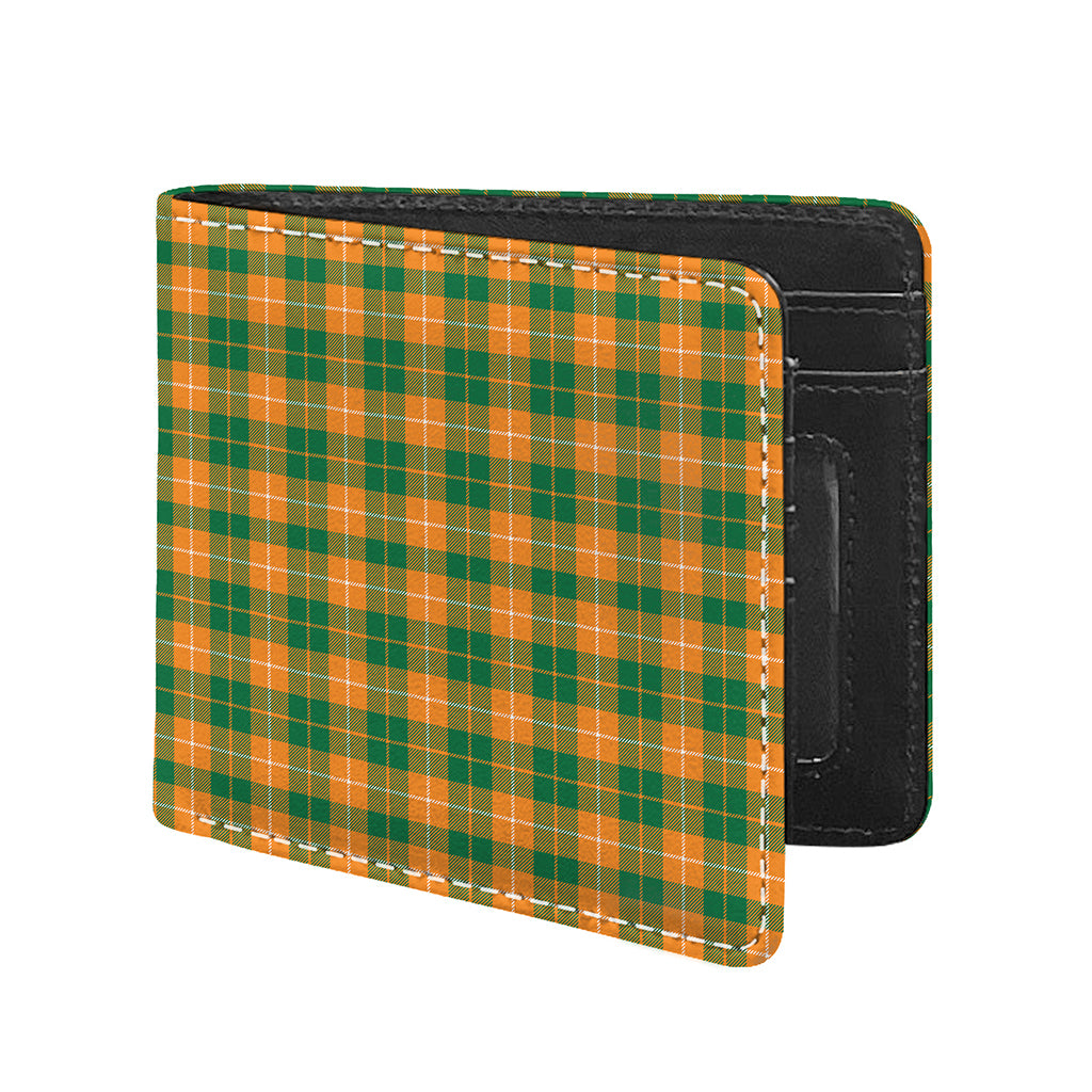 Irish Themed Plaid Pattern Print Bifold Wallet