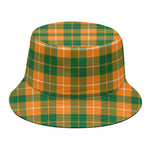 Irish Themed Plaid Pattern Print Bucket Hat