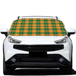 Irish Themed Plaid Pattern Print Car Windshield Snow Cover