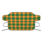 Irish Themed Plaid Pattern Print Car Windshield Snow Cover