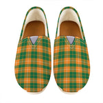 Irish Themed Plaid Pattern Print Casual Shoes