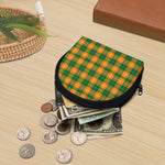 Irish Themed Plaid Pattern Print Coin Purse