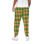 Irish Themed Plaid Pattern Print Cotton Pants