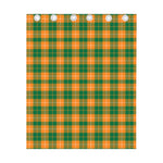 Irish Themed Plaid Pattern Print Curtain