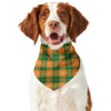 Irish Themed Plaid Pattern Print Dog Bandana