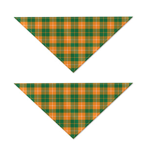 Irish Themed Plaid Pattern Print Dog Bandana