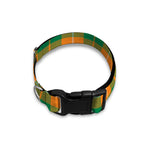 Irish Themed Plaid Pattern Print Dog Collar